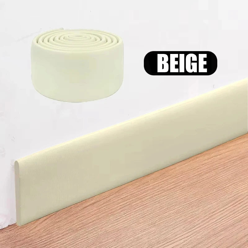 plinthes sol adhésives modernes noires jaunes grisées 2m 4m 6métales lisses opaques