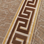 coussin canapé géométrique beige housse textile jacquard salon fauteuil banquette