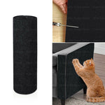 tapis grattage chats gris foncé texture rugueuse adhésif 40x300cm protection moderne