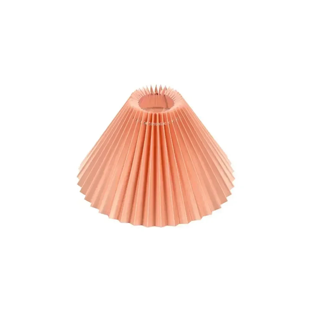 lampe table moderne abat jour plissé rouge blanc vert beige bleu clair rose noir