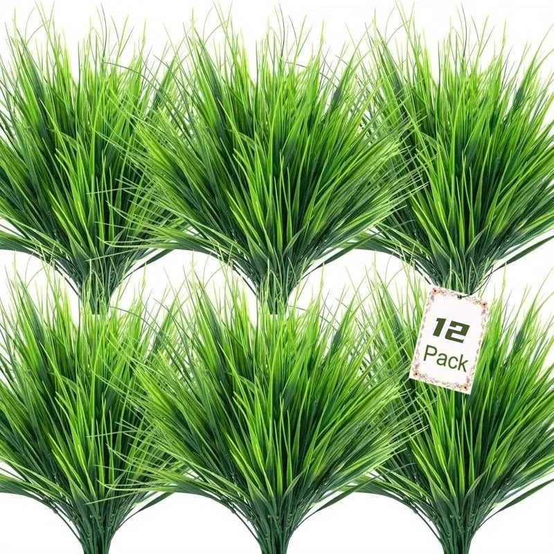 plantes artificielles herbe colorée feuilles texturées pots suspendus décoration extérieure anniversaire jardin contemporain rustique