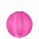 lanterne solaire led florale traditionnelle blanc rouge vert rose crochets tissu nylon opaque festive