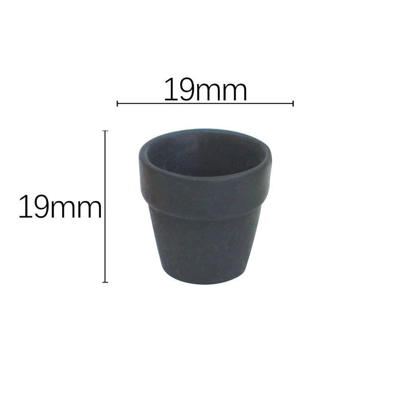 pots fleurs miniatures résine couleurs variées moderne minimaliste jardinage accessoires maison poupée éléments