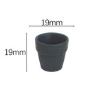 pots fleurs miniatures résine couleurs variées moderne minimaliste jardinage accessoires maison poupée éléments