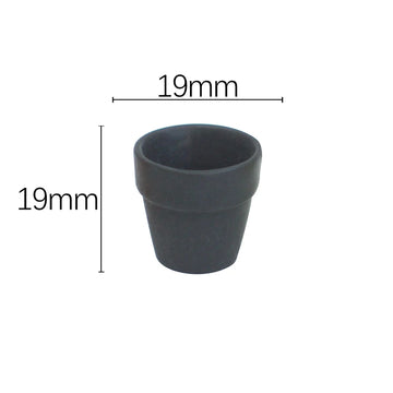 pots fleurs miniatures résine couleurs variées moderne minimaliste jardinage accessoires maison poupée éléments
