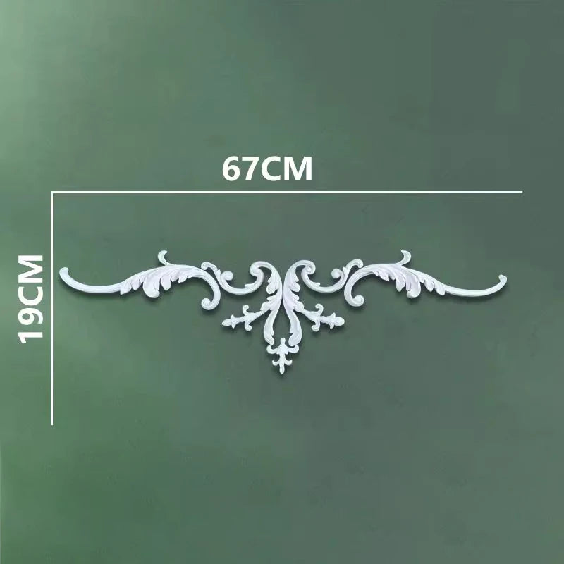 corniche d'angle ornements floraux blanc classique adhésif décoration muraleintage fixations plastique