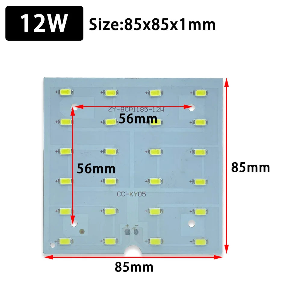 ampoule led panneau carré bleu clair 12w 18w 9w moderne fixations