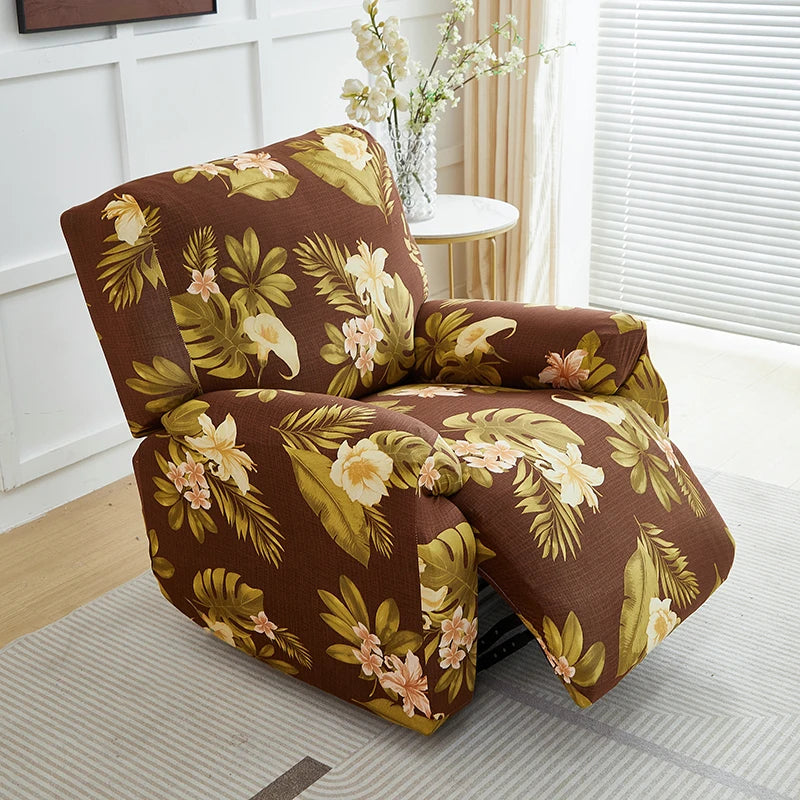 couvre siège rétractable bleu marine moderne fauteuil inclinable deux places polyestère Jacquard