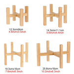 support plante bois moderne minimaliste 12.3cm 14.3cm 19.3cm 25.8cm