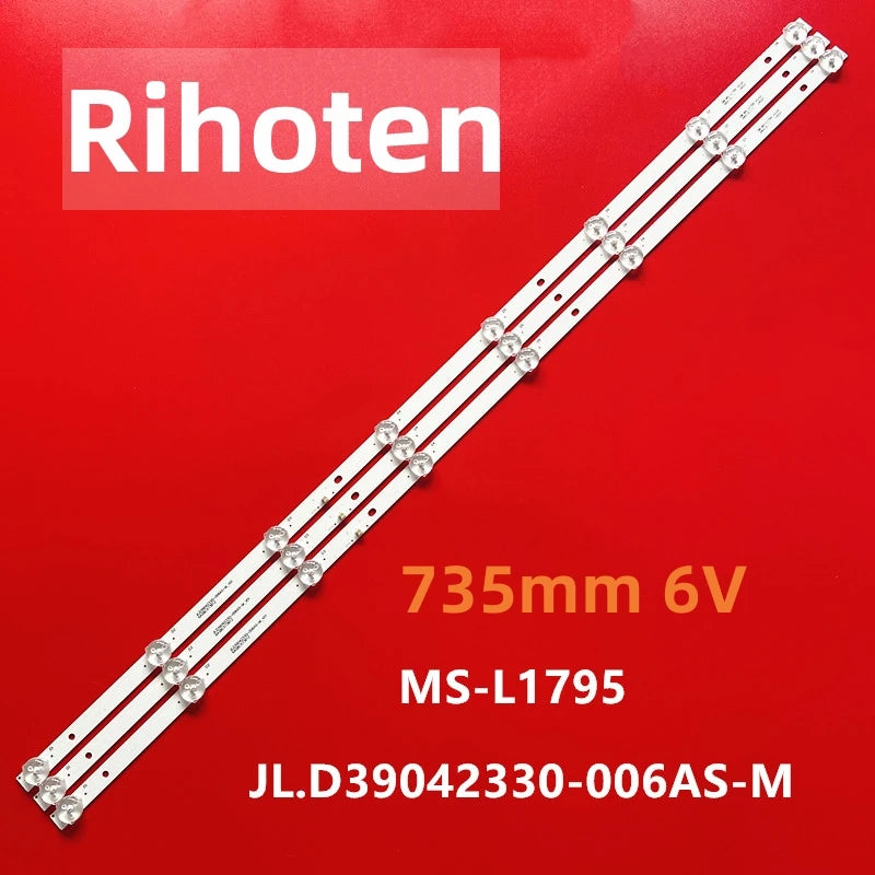 bandes rétroéclairage led blanc modernes 735mm flux lumineux 60w aluminium