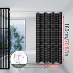 rideau douche noir blanc grille moderne respectueux l'environnement 100cm 180cm