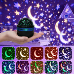 projecteur étoiles lune led usb decoration maison moderne noir étoiles