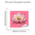 stickers decoratifs fleurs roses vertes violettes adhésifs salle bain decoration maison autoadhésifs blanc