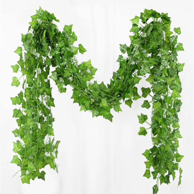 guirlande feuilles lierre artificielles vertes décoration mariage plante suspendue intérieur naturel maison