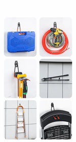 crochet mural moderne noir orange garage organisation outils respectueux environnement stockage utilitaire imperméable multifonctionnelacierinox