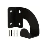 support mur outils tronconneuse scie electrique noir industriel fixations vis garage jardin