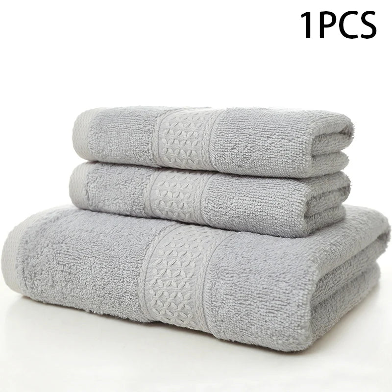 serviette bain coton pur douce absorbante grande taille adulte visage corps classique