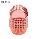 moules muffins papier argent doré rosegold jaune rilles brillants decoratifs festifs gâteau
