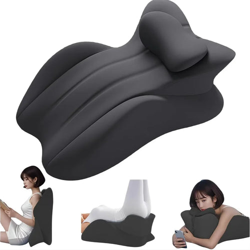 coussin repos mousse mémoire lecture lit siège confortable couleur bleu noir
