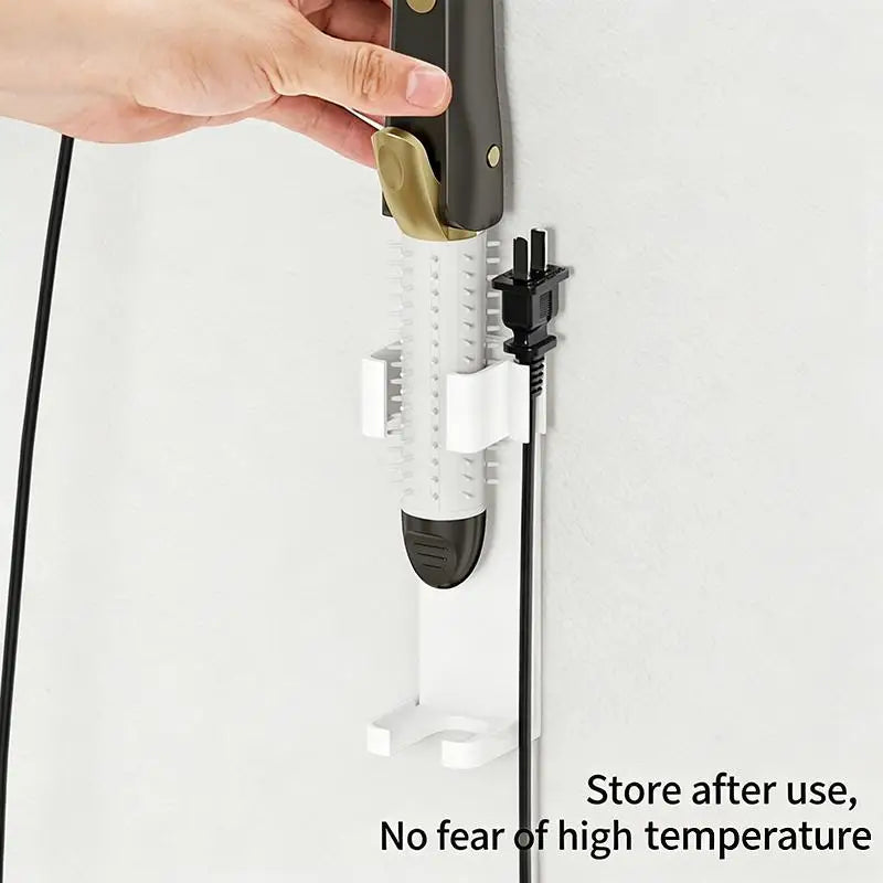 support mural moderne fer lisseur fer boucler blanc rose noir
