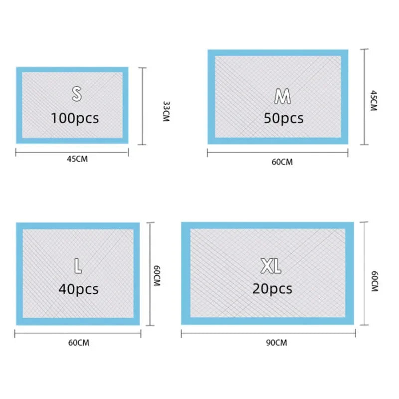tapis absorbants hygiène animaux bleu microfibre points tailles XL praticité