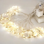 guirlande lumineuse led 3m multicolore décoration noël moderne transparente télécommande adaptateur usb prise murale