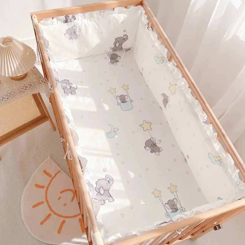lit bébé drap coton animaux fruits motifs décoratifs blanc gris rose bleu vert