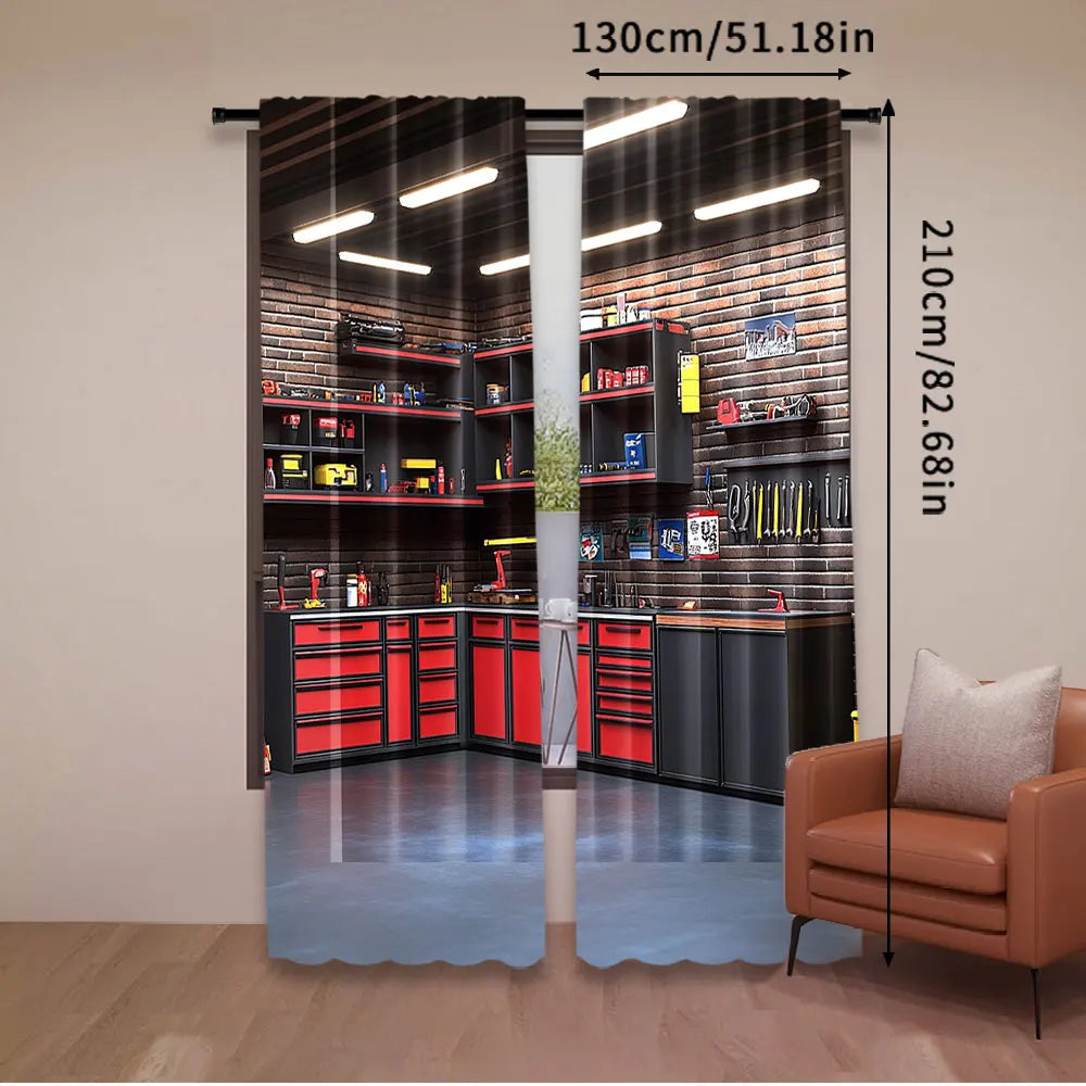 Rideau étagère garage en polyester disponible en plusieurs tailles