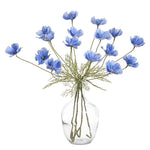 décoration intérieure moderne bouquet lys artificiel blanc 60cm vase minimaliste