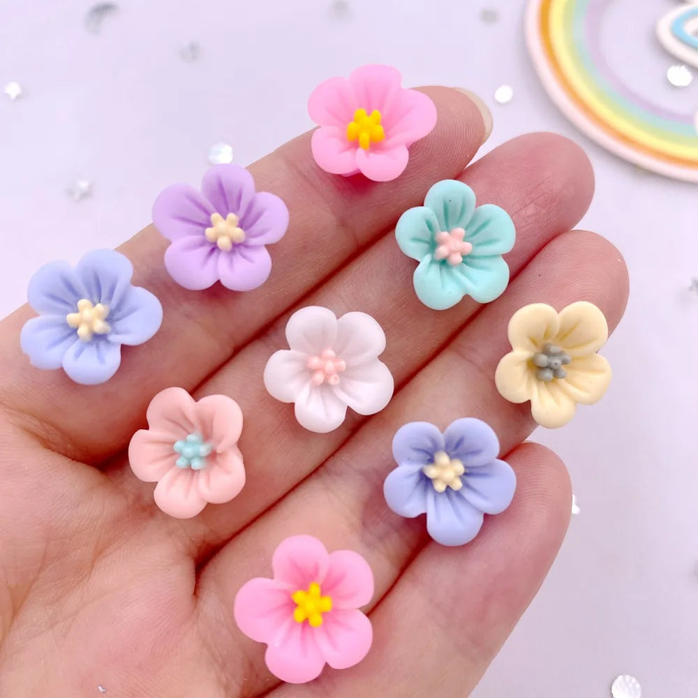 fleurs artificielles simples roses bleus violets jaunes blanches décoratives mariage anniversaire scrapbooking