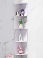étagère murale forme angle blanc motifs marbre moderne minimaliste livres décorativos ventilation parfum