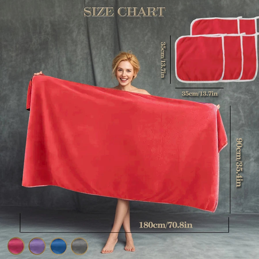 serviette bain polyester absorption rapide serviette plage douce machine lavable bleu violet gris rouge