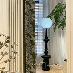 rideau occultant vert foncé motif fleurs blanches classique salon chambre maison tissu épais