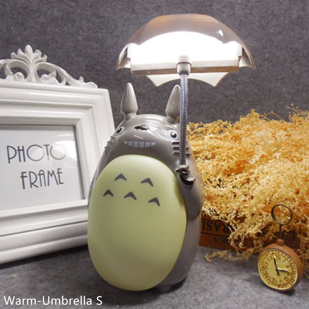 veilleuse table led totoro gris moderne rechargeable usb enfant chambre decor