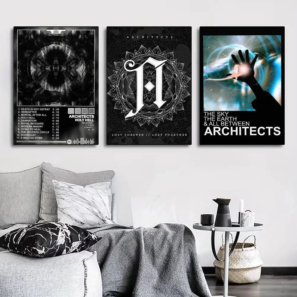 affiche artistique moderne noir blanc cadre mur décoration salon appartement graphique abstrait