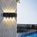 applique murale led noir contemporaine ip65 adhésive 110 240v 249 2000lm