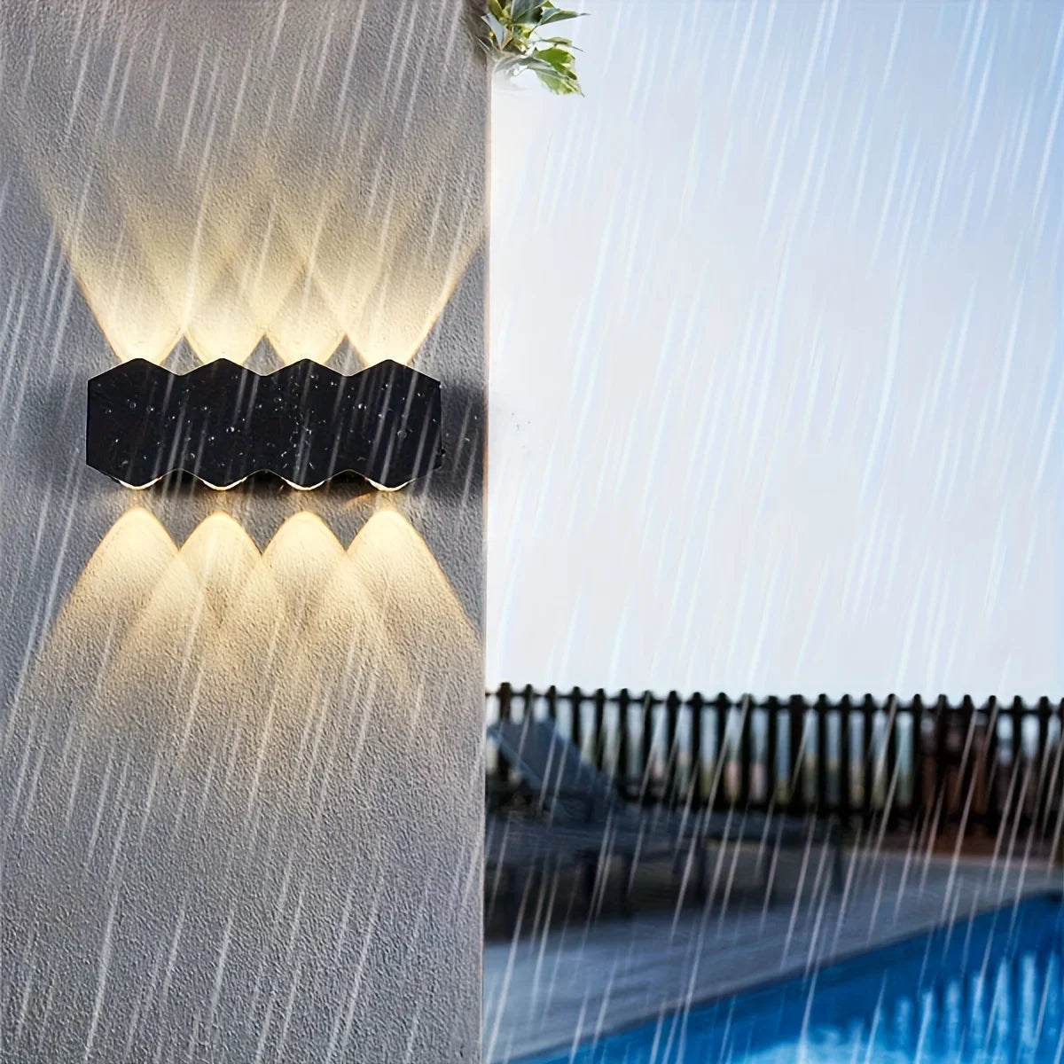 applique murale led noir contemporaine ip65 adhésive 110 240v 249 2000lm