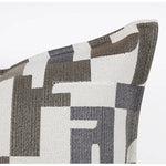 taies d'oreiller deco geometrique blanc gris polyester respectueux environnement contemporain opacité adhésif maison 35x50cm
