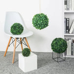 boule artificielle verte décoration extérieure moderne chaîne feuillage dense 10cm 13cm 18cm 23cm 28cm