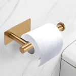 porte rouleau papier toilette noir or argent adhésif moderne salle bain inoxydable matériau