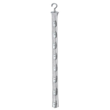 porte chapeaux mural gris bleu marine pratique moderne clips serrés cordon multicolore