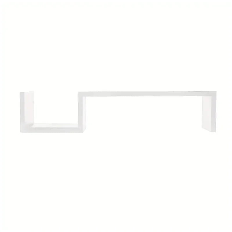 étagère murale bois blanc noir moderne minimaliste salon cuisine réutilisable plat lisse fixation invisible