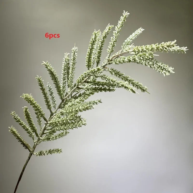 décoration extérieure branche artificielle feuilles vertes brun vase naturel expositionextérieur
