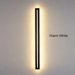 applique murale led moderne étanche ip65 noir hydrofuge ac85265v chromé