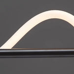 lampe suspendue moderne acrylique blanc noir doré ligne ondulée passe câble 2000 82000 lumens