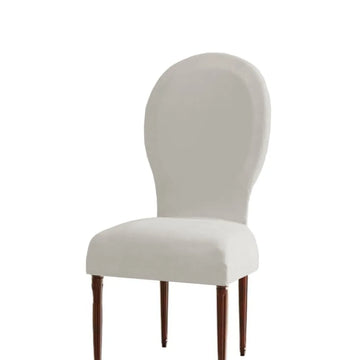 Housse chaise velours couleurs unies moderne adhésif protection siège polyester coton gris marron vert