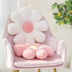coussin décoratif rayures horizontales blanc rose bleu jaune vert moderne enfantin sofa litmassage