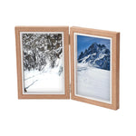 cadre photo pliable bois moderne triple fold accrochable table verticale decoration