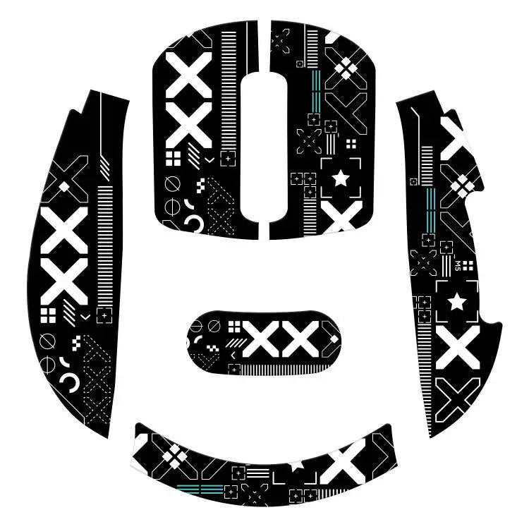 souris jeu cuir antidérapant graphique blanc moderne adhésif feuillets antidérapants cable usb bluetooth