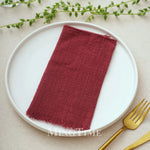 lot 10 serviettes table coton jaune texture rugueuse moderne maison